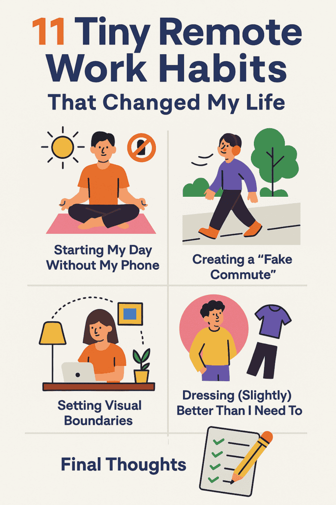 Infographic remote work habits